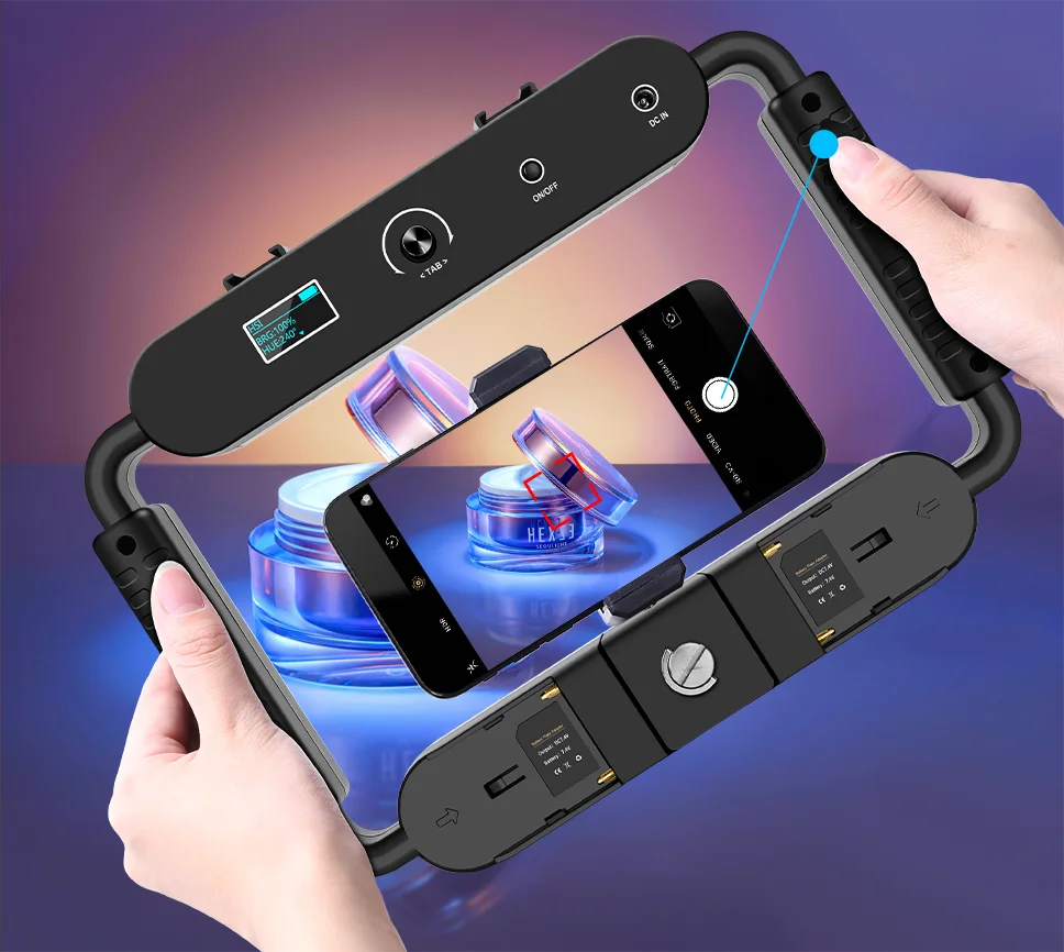 GVM TL-10S 10W Smartphone Video Rig Vertical Shooting LED Ring Light LED Video Light 6 S2a8e6255362c485696f6932d88579d28c