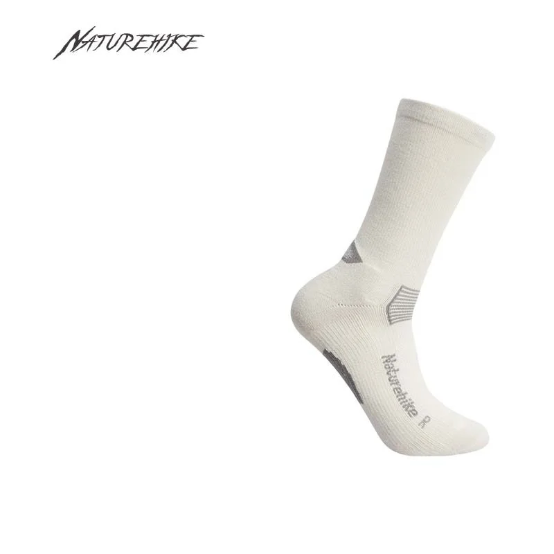Naturehike New Quick-drying Color-blocking Right Angle Socks Sweat-wicking Camping Socks High Elastic Sports Stockings