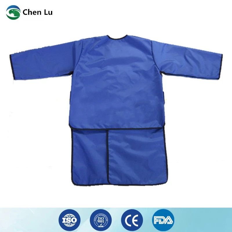 Radiological protection long sleeve lead overcoat x-ray gamma ray protective 0.35/0.5mmpb adjustable waist belt lead clothing