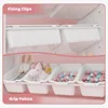 Kids Toy Storage Organizer W/8 Removable Toy Bins, 4-Tier Toy Organizers W/6 Storage Cubbies, Kids Bookshelf and Storage 5