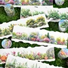 PET Tape Mountain Wild Flower Realm Series Flower Stone Landscape Outdoor Hand Account Collage Material DIY Decoration Card Gift 1