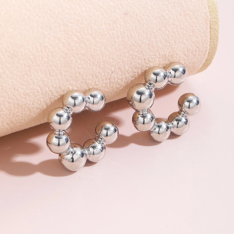 Punk Vintage 3Pcs C Shaped Clip Earrings for Women Image 10