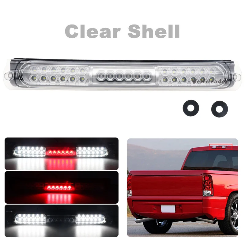 thumbnail image 2 of LED Third 3rd Brake High Mount Stop Light XL3Z13A613AA Brake Tail Cargo Light For Ford F150 1997 2003 Black Housing Smoked Lens 172144 2 of 14