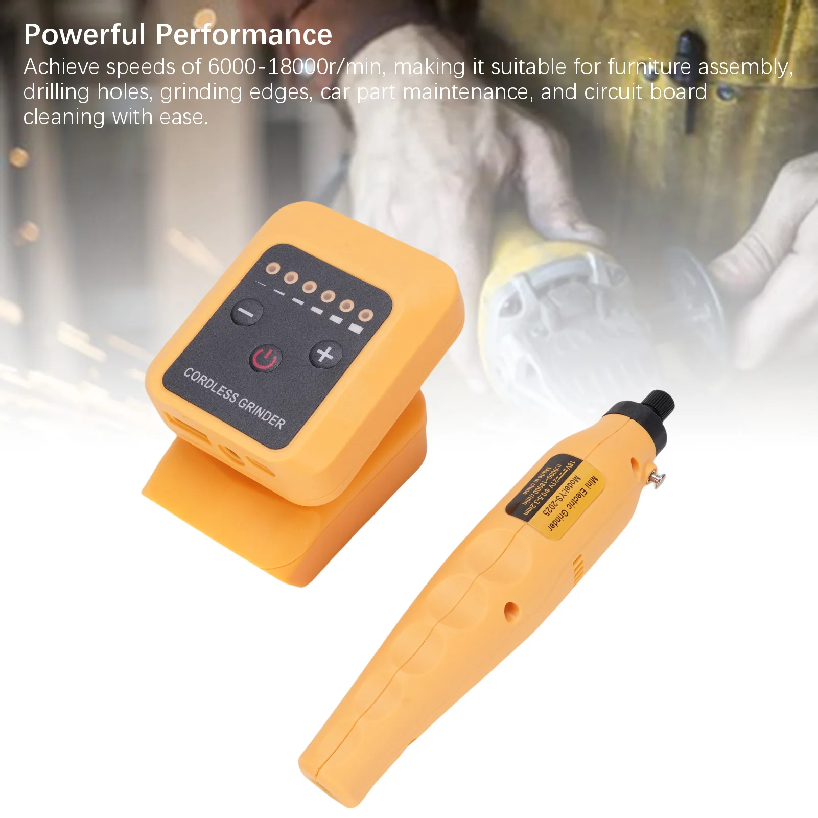 Power Carving Tool 6 Speed Lightweight ABS Electric Grinding Tool Accurate Battery Operated Efficient Muti Purpose for Home