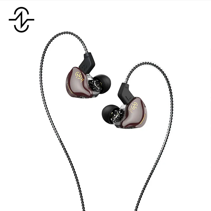 

Keephifi CCZ Coffee Bean Headphone Dual Magnetic Circuit Dynamic In-ear Monitor HiFi Earphone OFC Cable Run Earbud Music Headset