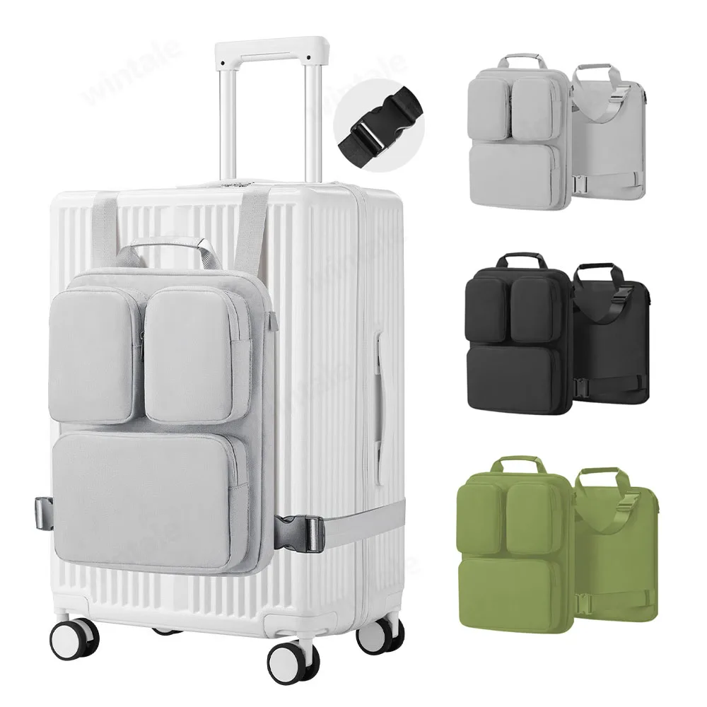 Attachment Bag Of Cabin Suitcase Rolling Luggage Vest Bag Storage Carry ...
