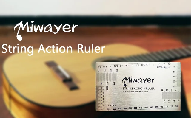 Righello Action Chitarra - Acciaio Inox, Per Misurare Altezza Corde - Foto 6