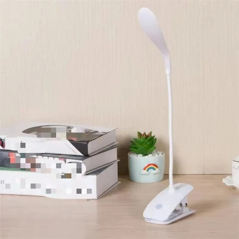 USB Charging Duckbill Desk Lamp Three Levels Touch Dimming Bedroom Bedside LED Eye Protection Learning Desk Lamp Clip Book led lamp