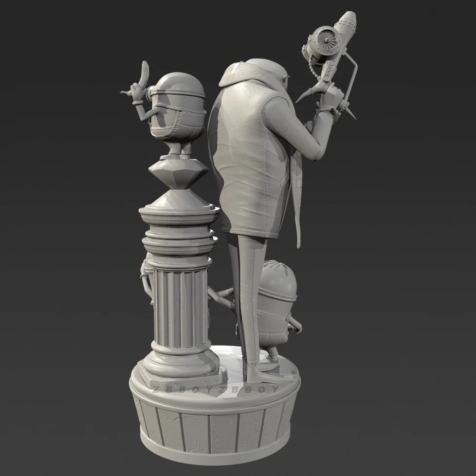 남자의 높이 50mm 75mm 90mm 수지 모델 키트 무색 및 자체 조립(3D 프린팅)TD-7640/3D