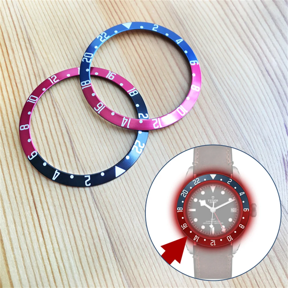 Lunetta Per Orologio Coca Cola Blu E Rossa Nera E Rossa Per Orologio Tudor Black Bay Gmt M79830