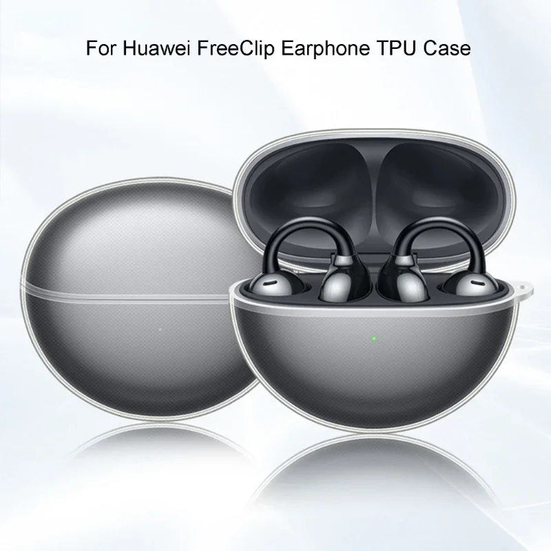 

For Huawei FreeClip Protective Carrying Case Shockproof Cover Headphone Dustproof Housing Washable Charging Box Sleeve