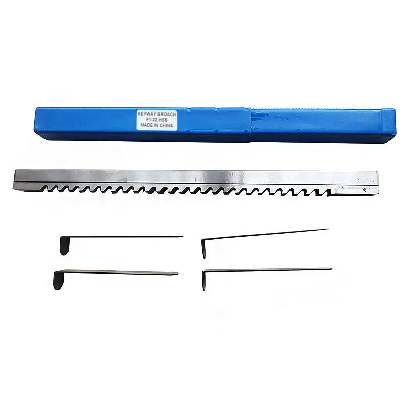 

22 мм HSS F Keyway Broach с нажимным ножом метрического размера CNC Keyway, режущие инструменты для фрезерного станка с ЧПУ