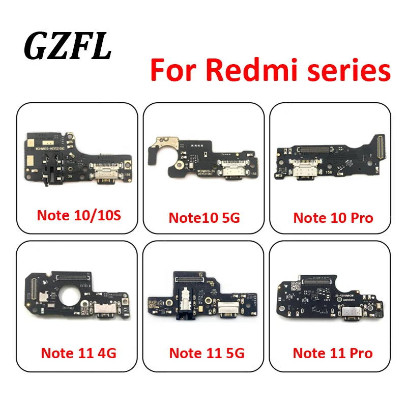 

USB Connector Charger Charging Port For Xiaomi Redmi Note 10 10s 10pro 11 11pro 4G 5G Dock Charge Board Flex Cable