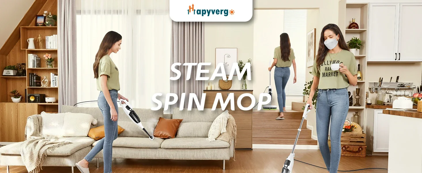 hapyvergo steam mops for floor cleaning