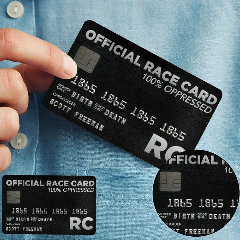 Gag Cards 1PC Success Collectable Novelty White Privilege Card