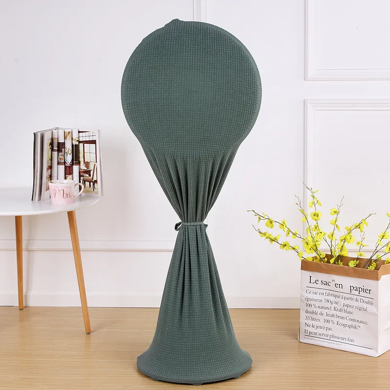 Solid Color Stretch Fan Dust Cover Full Coverage Protector Water-resistant Tower Electric Fan Covers Universal Storage Cover