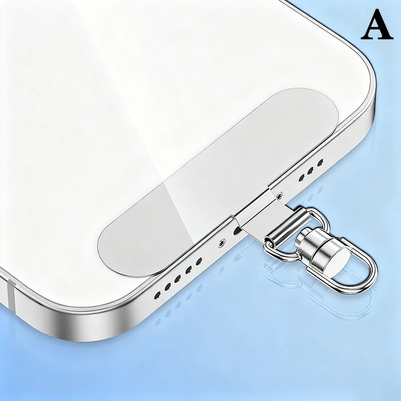 Steel Phone Lanyard with Anti-Lost Gasket and Metal Clip Strap