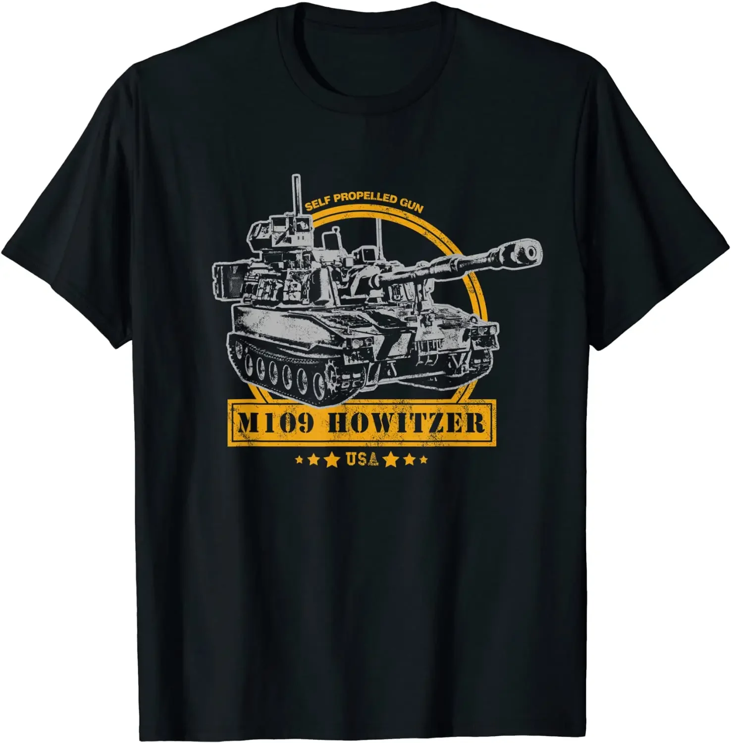 

US Army M109 Self-propelled Howitzer T-Shirt. Summer Cotton O-Neck Short Sleeve Mens T Shirt New S-3XL