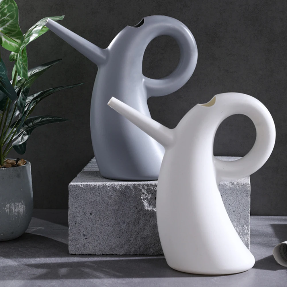 Regaderas multifuncionales simples, herramientas de jardinería, aspersor,  regadera para el hogar, boquilla más larga, mango curvo - AliExpress, image size:1001x1001