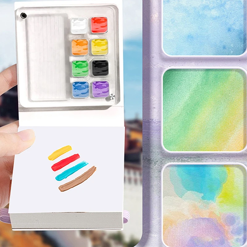 Art Painting Practice Paper Board Mixing Palette Papers Nail Art Drawing Makeup Palette Practice Display Tool