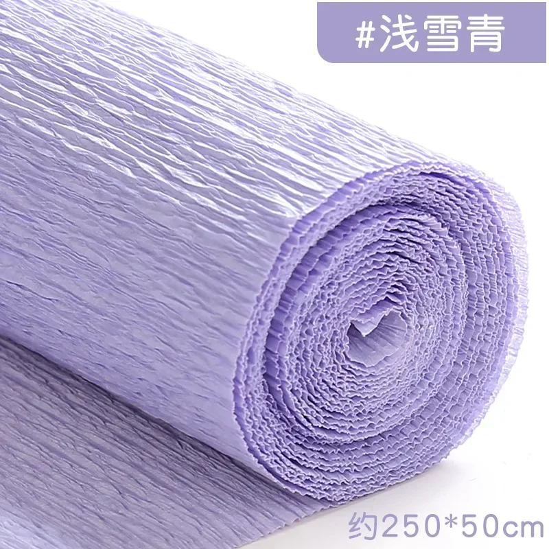 Colored Crepe Paper Roll for DIY Crafts and Gift Wrapping (50x250cm)