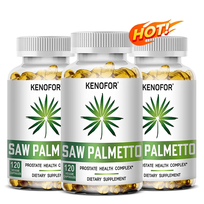 Prostate Saw Palmetto Supplement Men's Prostate Health Support Size Supports Urinary Relief Bladder Control Promotes Hair Growth saw palmetto supplement prostate urinary tract capsules