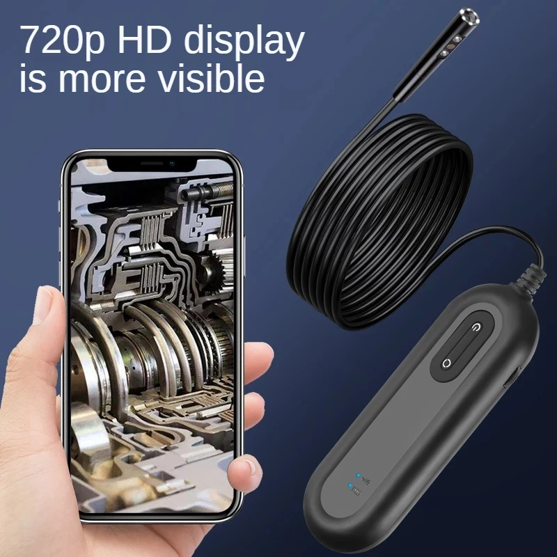 3.9/4.9/8mm Dual Lens WIFI Endoscope Camera Surveillance Borescope for Pipeline Car Engine Inspection Camera for IOS Android 3