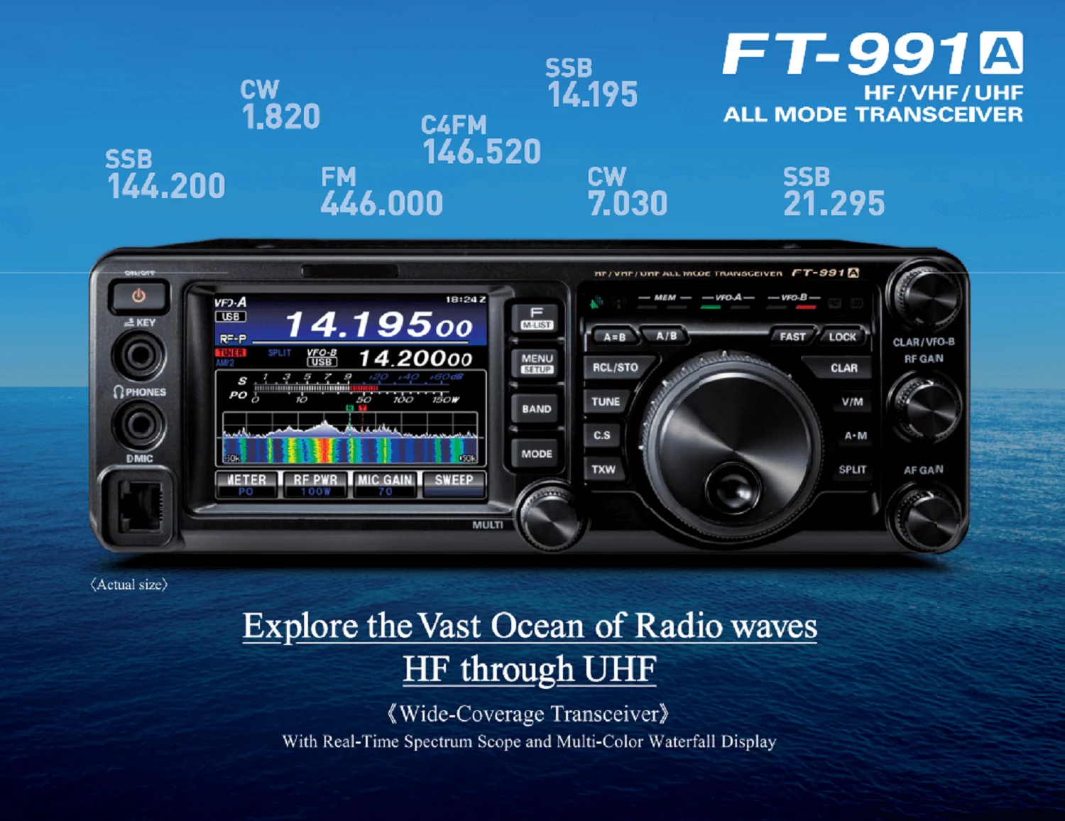 Yaesu Ft 991A Ft-991 デュアルバンダーオールモード Tft タッチ
