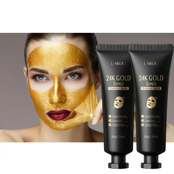 1/2/3pcs laikou 24k gold snail collagen peel off tearing face mask deep cleansing remove blackhead face care tear off mask