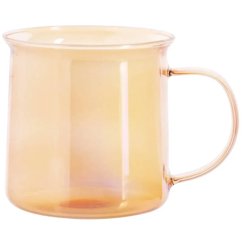 

Mainstays Amber Camp Glass Mug, 18 oz , Heat-Resistant Borosilicate Glass