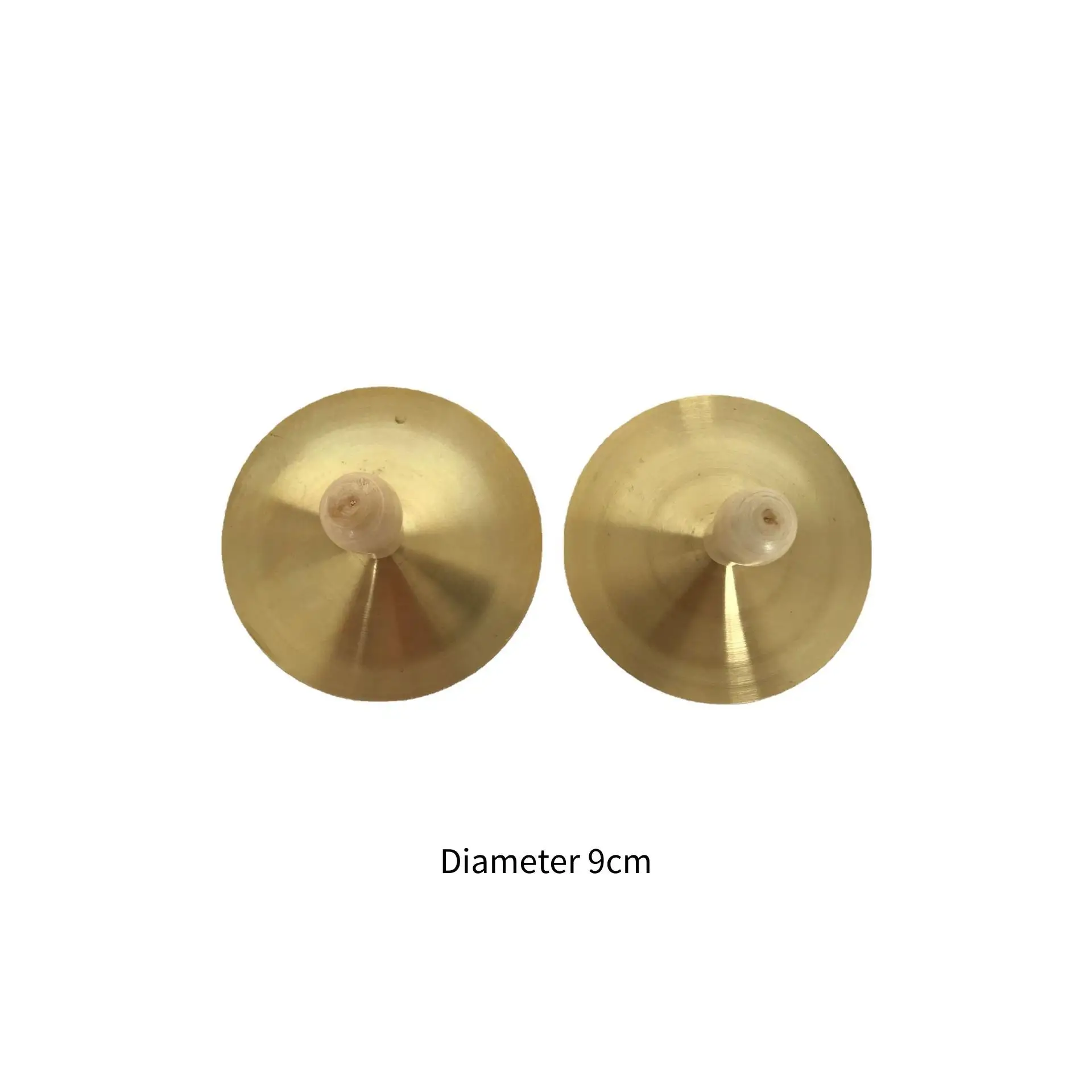 Mini Hand Cymbals Finger Cymbals Portable Brass Developmental Early Learning 9cm