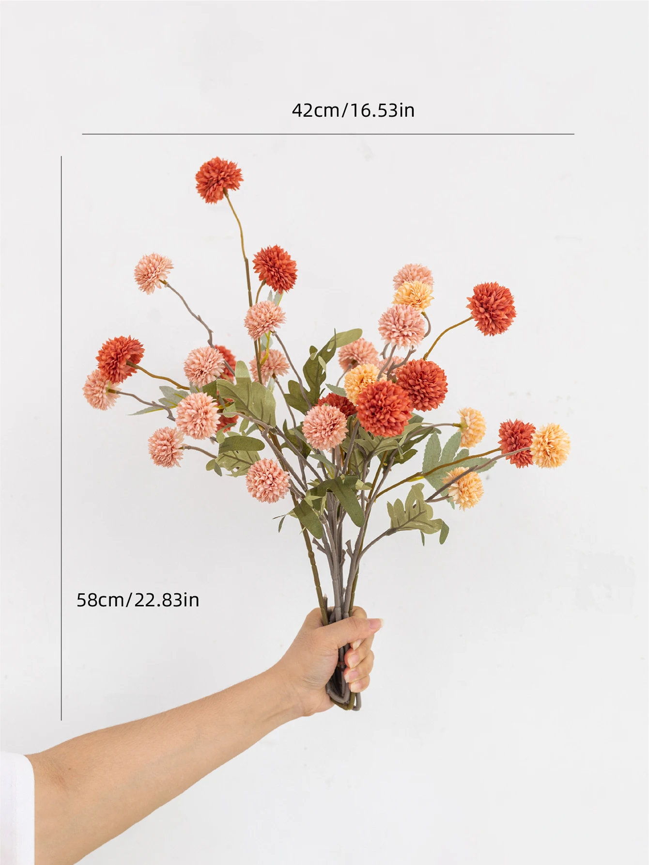 3/6pcs Artificial Flower Dandelion Fake Flower Bouquet Wedding Decoration Home Christmas Decoration DIY Flower Arrangement