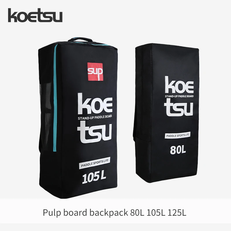 

KOETSU 80L/105L/125L Travel Backpack for Inflatable Paddleboard SUP Stand Up Board Carrying Bag Sap SUP Board Shoulder Backpack