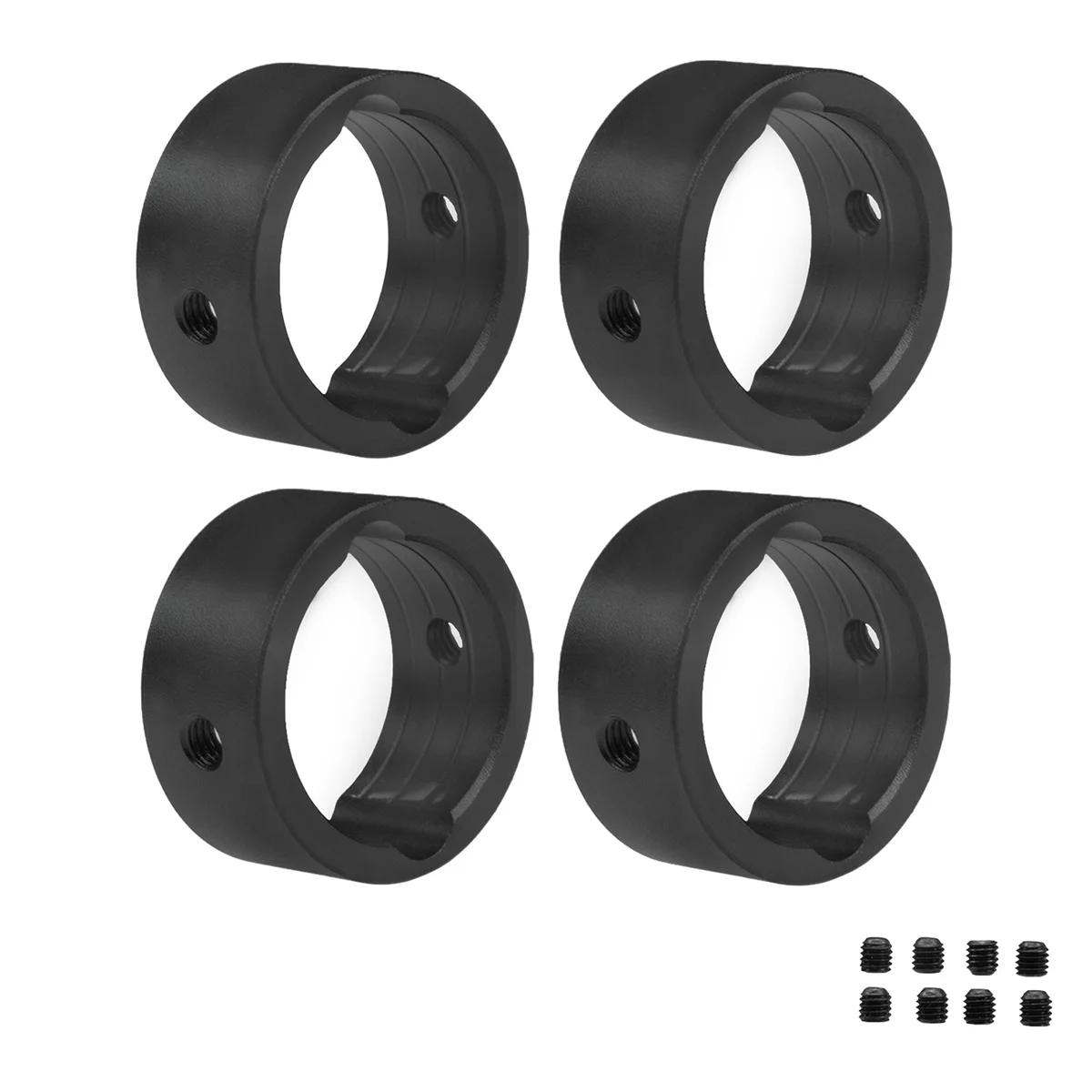 Outdrive Cup Protect Ring Drive Cup Sleeves Set Per Traxxas 1/6 4Wd Xrt Muslimatextraxxas Rc Upgrade Parts Nero