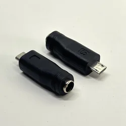 Universal DC Power Charger Adapter - Micro USB, Type C, Mini USB to 5.5 x 2.1 mm Female Plug Converter - 5 Pieces (DC To MINI USB)