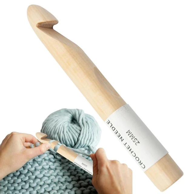 Discount & Cheap 25mm Bamboo Crochet Hook Online at the Shop