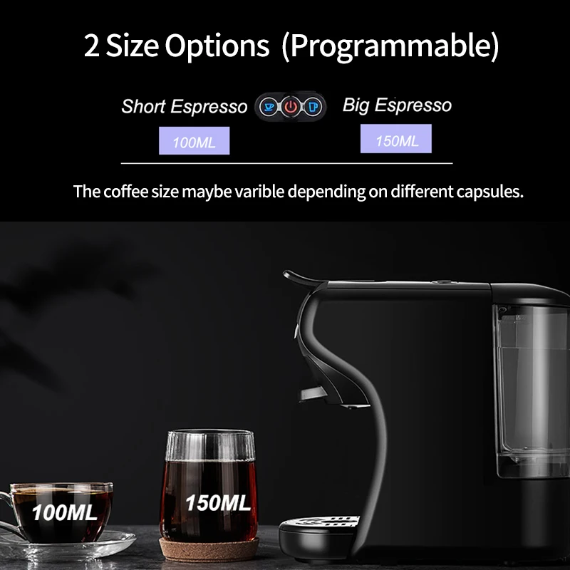 Capsule coffee machine 3 in 1 Expresso coffee machine American Coffee machine Automatic coffee machine 19Bar 3