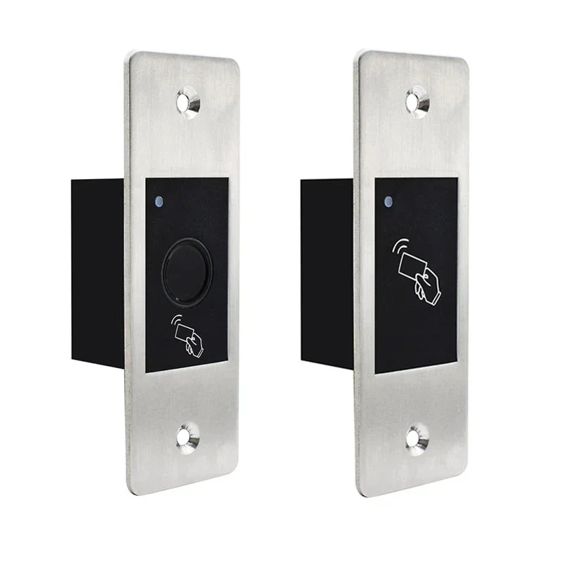 9-18V RFID Reader Keyless Door Opener Metal Access Control Scanner 800 Users Mini IP66 Waterproof Embedded Fingerprint Reader