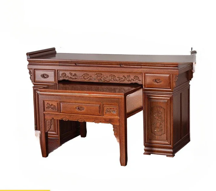 

Buddha Shrine a Long Narrow Table Altar Middle Hall Incense Burner Table Buddhist Hall Incense Table Temple Prayer Altar Table
