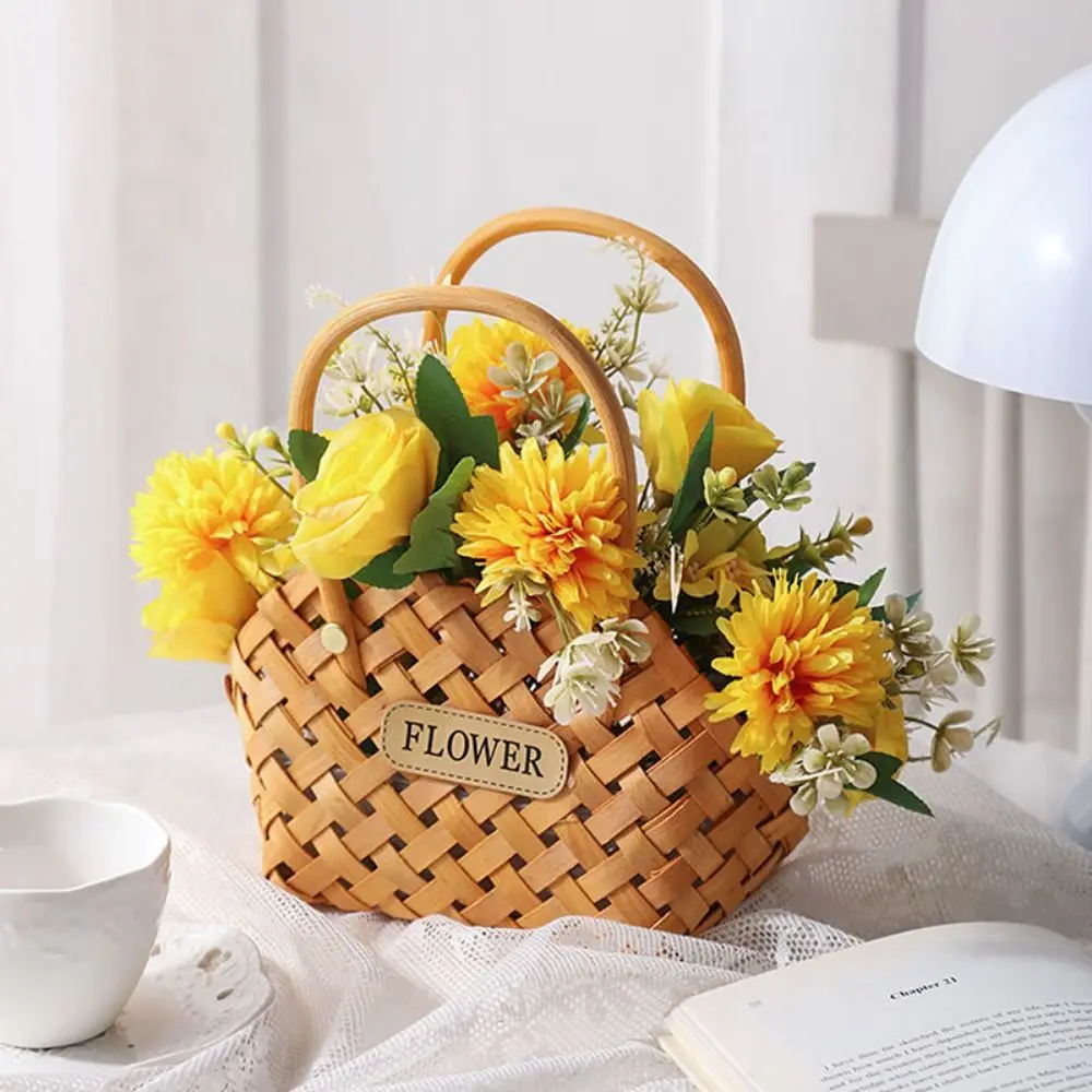 Girl Basket Wicker Baskets Basket Wicker Or Bamboo Baskets Cachepot For Flowers Bamboo Basket Decorative Flower Baskets 4