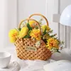 Girl Basket Wicker Baskets Basket Wicker Or Bamboo Baskets Cachepot For Flowers Bamboo Basket Decorative Flower Baskets 4