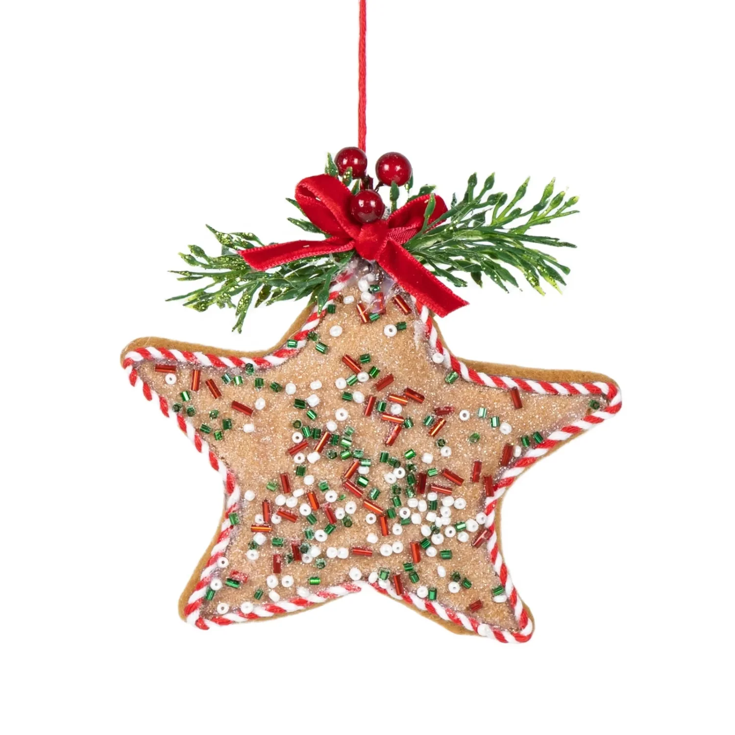 2024 Red Bean Tree Wool Christmas Pendant Scene Layout Decorations