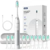 Sejoy Sonic Electric Toothbrush For Adults Tooth Deep Clean 10 Brush Heads Travel Case Built in Smart Timer Sonic Toothbrush 1