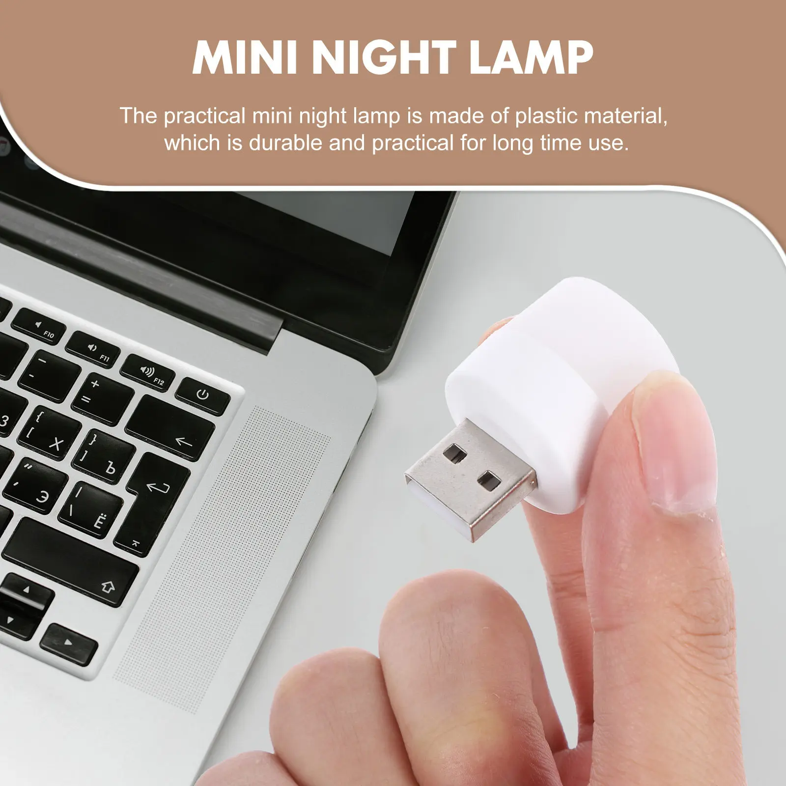 10Pcs 휴대용 USB LED 야간 조명 미니 분위기 램프 고휘도 부드러운 조명 자동차 인테리어 노트북 USB 라이트 주변 조명