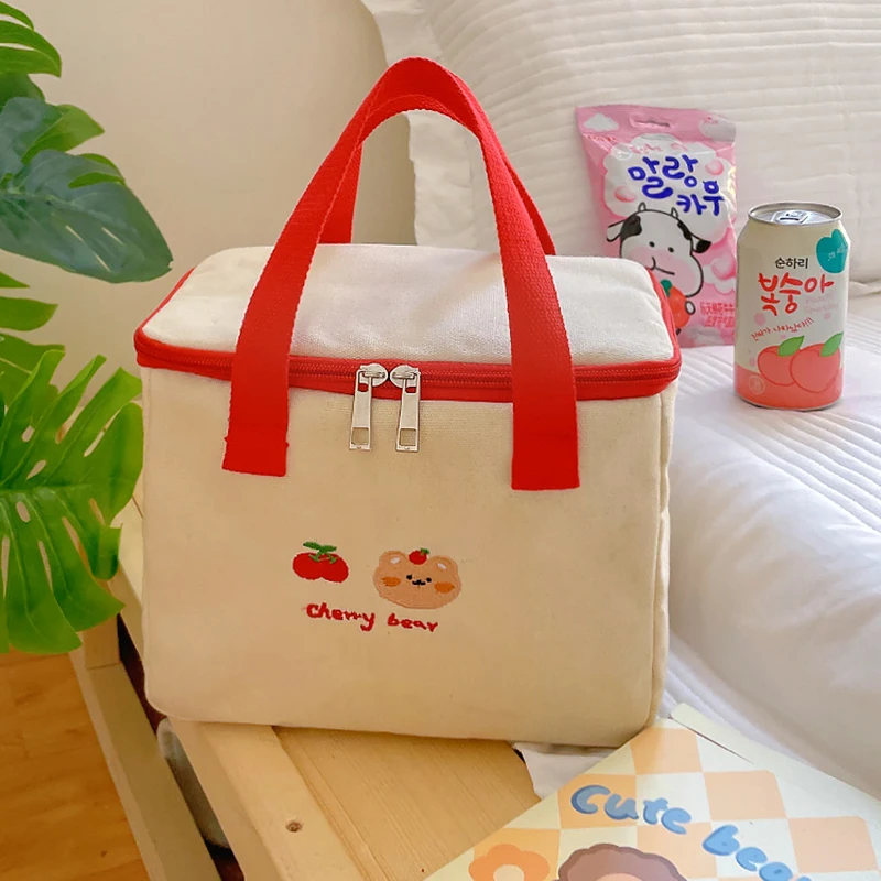 Japanese Lunch Tote Baglunch Bag for Women Insulatedcanvas 