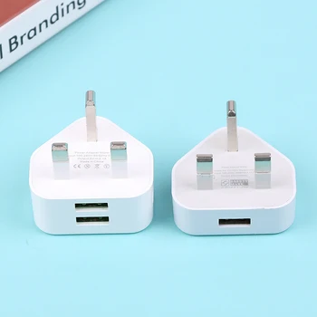 Adattatore universale per caricabatterie da muro a 3 pin con presa UK con 1/2 porte USB di ricarica per Iphone 11 per caricabatterie Samsung/Huawei
