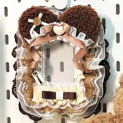 Kawaii Kpop Toploader Photocard Holder Cute Bear Style Lace Mini Card Protector Sleeve Photo Card Holder For Kpop Idol Card