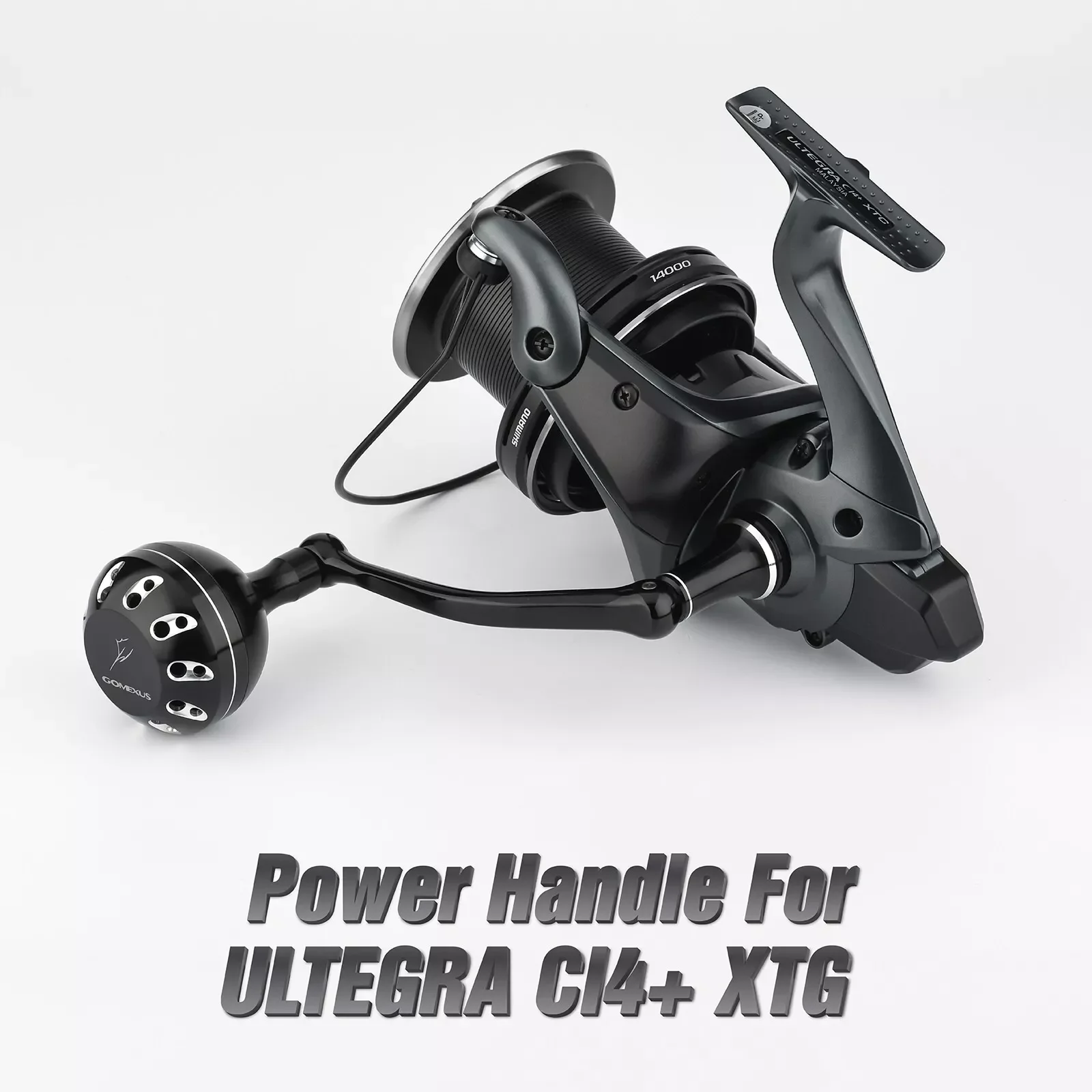 Gomexus Aluminum Power Handle for Shimano Ultegra CI4+XTC 14000