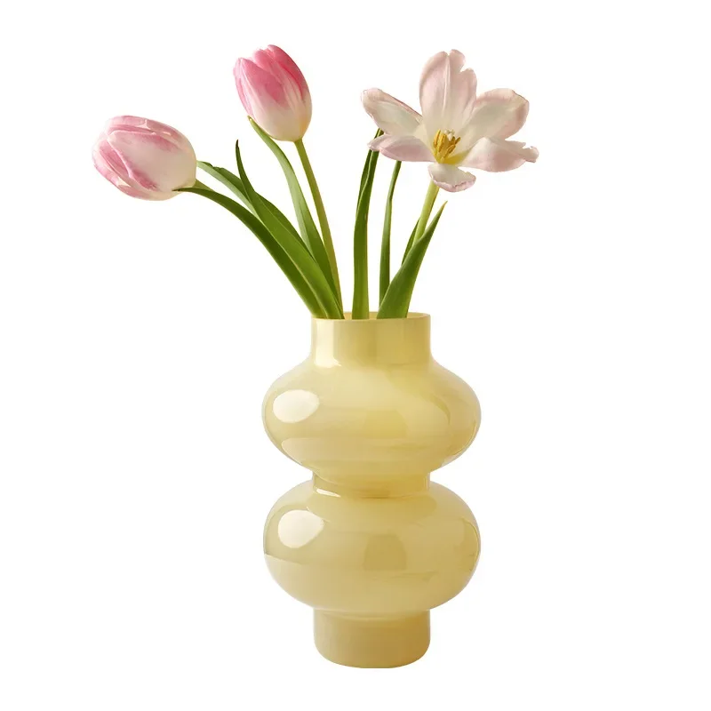 

Vase Nourishing Living Centerpiece Decoration Water Room Senior Transparent Glass Flower Arrangement Sense