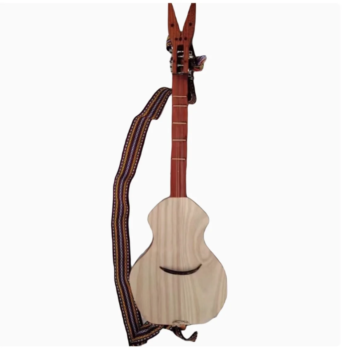 China Yunnan Sanxian Three-stringed Browne Xishuangbanna Intangible heritage handmade stringed instrument